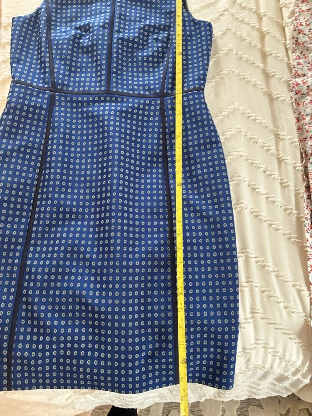 J. Crew Paneled Sheath Dress blue navy Green Size 10 preppy